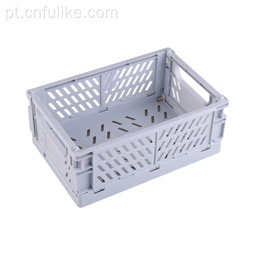 Home Desktop Stacked Organizer Folded Plastic Basket